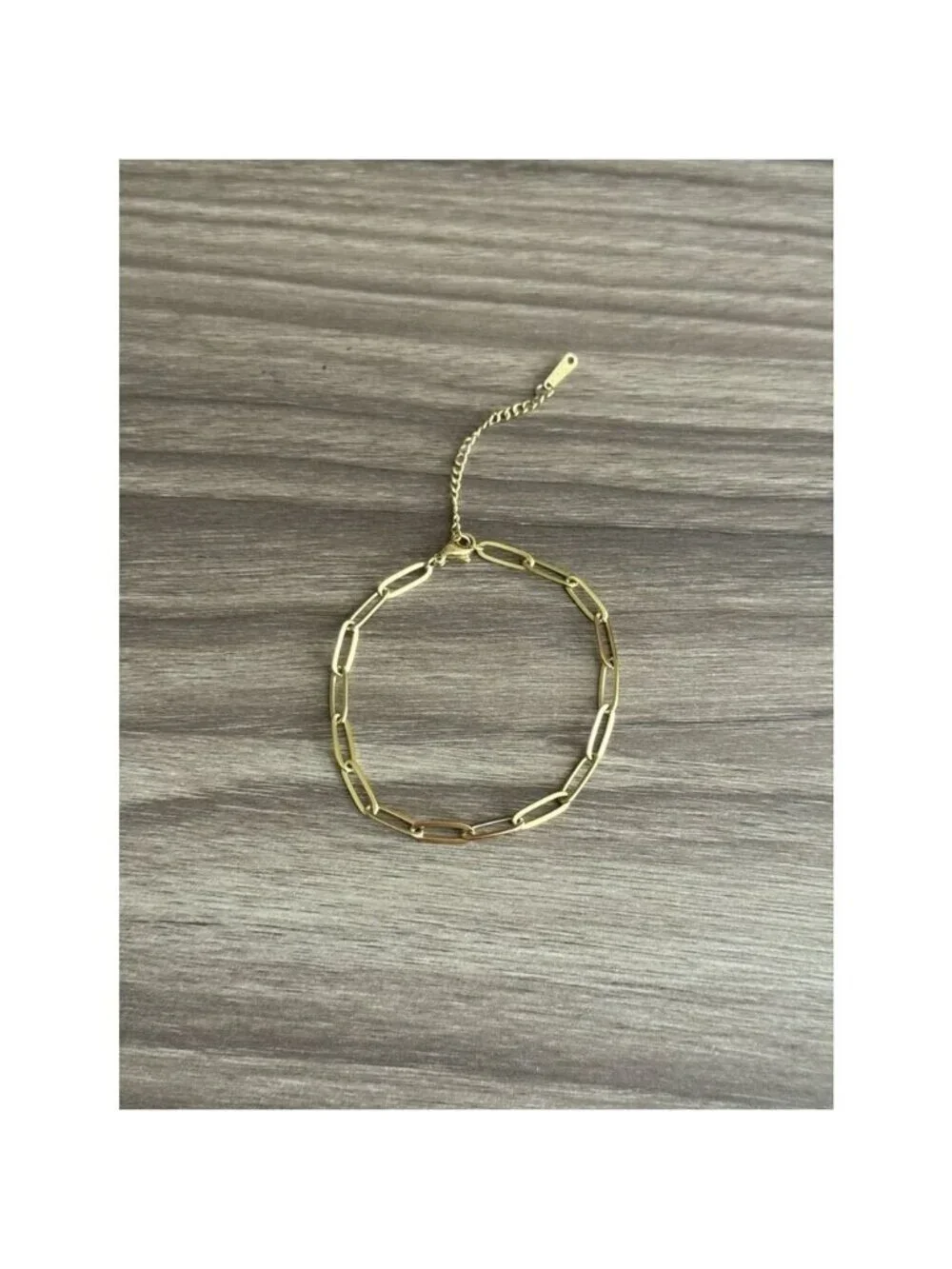 Paperclip Chain Bracelet N1058